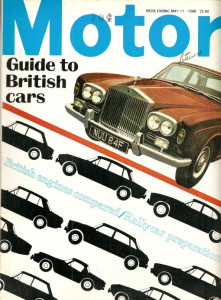 MOTOR 1968 MAY 11 - EXCALIBER SS,RELIANT SCIMITAR 2-1/2 LITRE,DAIMLER